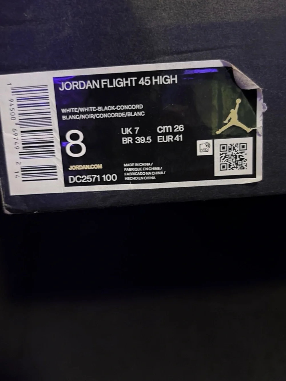 Jordan flight 45 concord